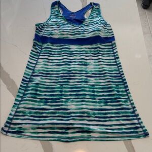 AthleticSports Dress Striped RacerBack Outdoor Girl Dress by Tek Gear Dry Tek XL